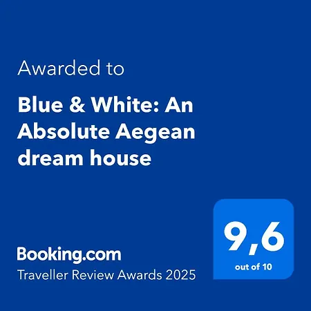 Blue & White: An Absolute Aegean Dream House Tatil Evi