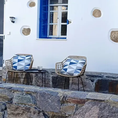 Tatil Evi Blue & White: An Absolute Aegean Dream House Galini (Naxos)